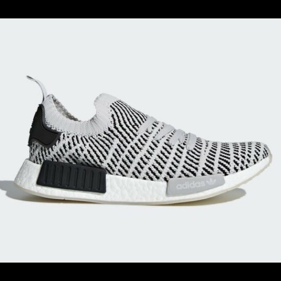 adidas Other - adidas NMD_R1 STLT primeknit light gray/black sz 8